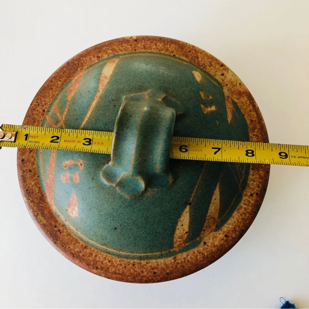 Artisnal  Handmade Pottery Casserole Signed